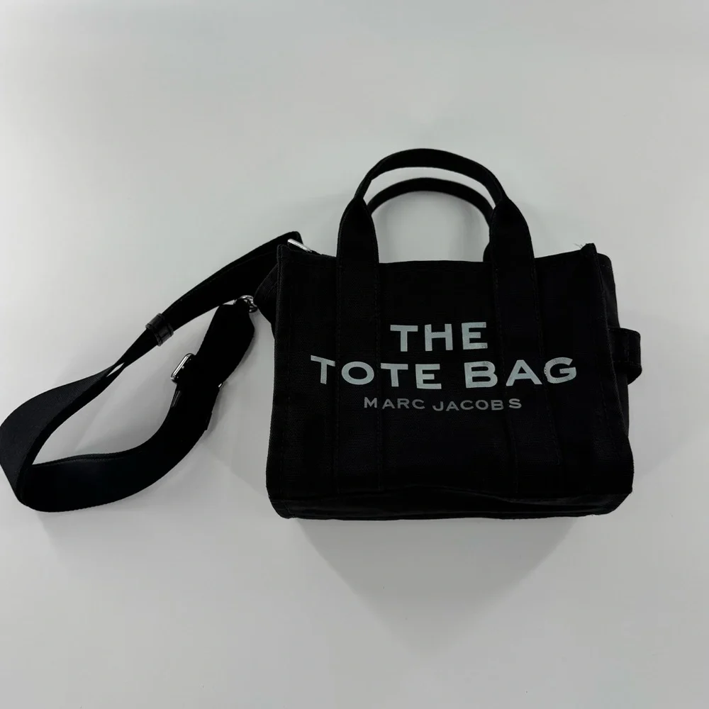 Marc Jacobs The Tote Bag Black Canvas Small/Mini Crossbody